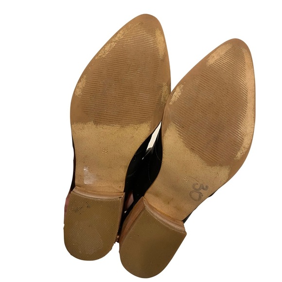 Carlos Santana Black Western Cowboy Booties with Dual Strap Closure Size 8.5 - Picture 9 of 10